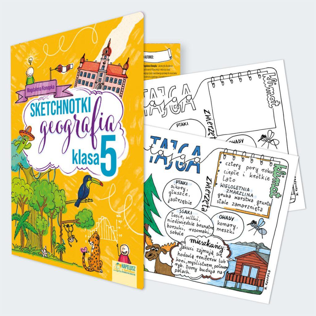 Zeszyt ćwiczeń Geografia Klasa 5 Do Druku Sketchnotki geografia kl.5 Magdalena Konopka - anetaszostak.pl