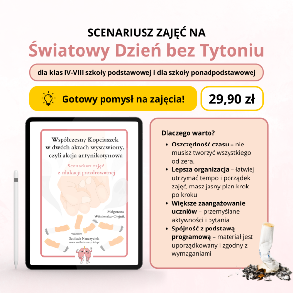 Światowy dzień bez tytoniu- scenariusz